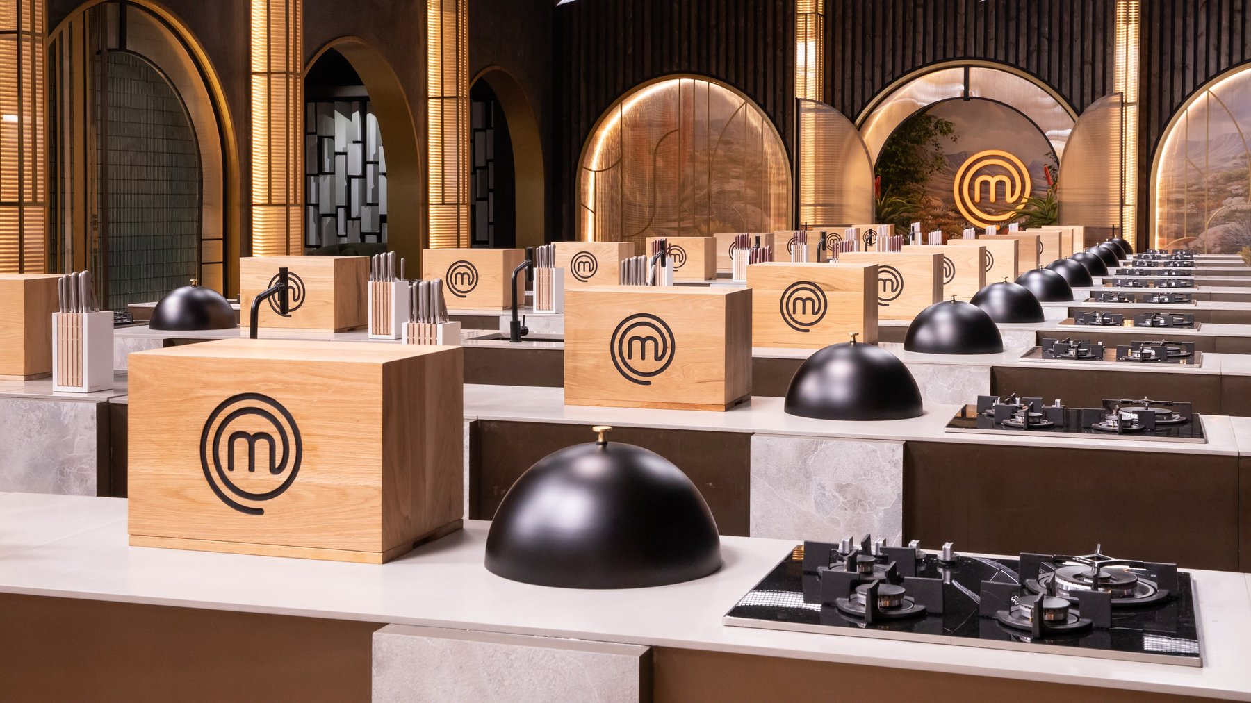 The MasterChef South Africa kitchen set